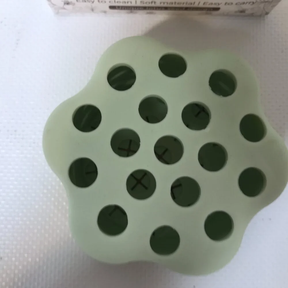 Silicone Stem Holder for Flowers Mint Green Flower Holder Vase